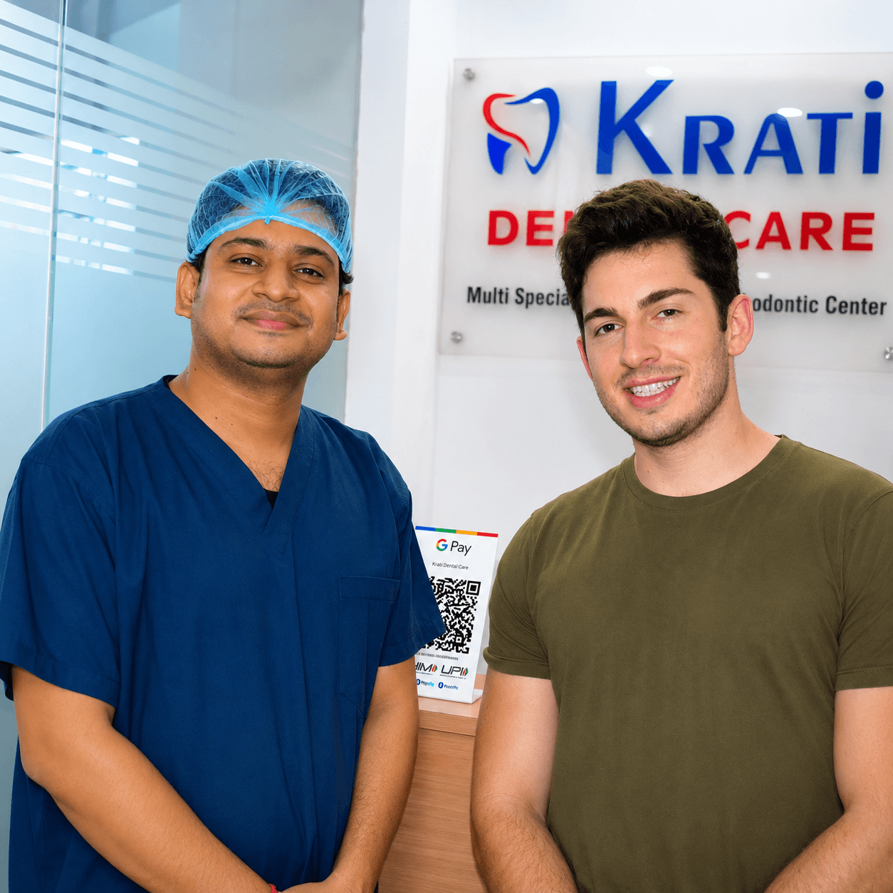 Krati Dental Care reception and treatment area